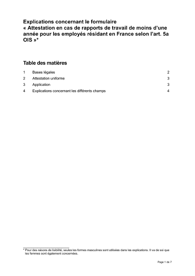 Certif télétravail - Formulaire d'attestation pour télétravail FR-Suisse