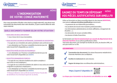Congé maternité IJ - Guide pour attestation DJT en congé maternité