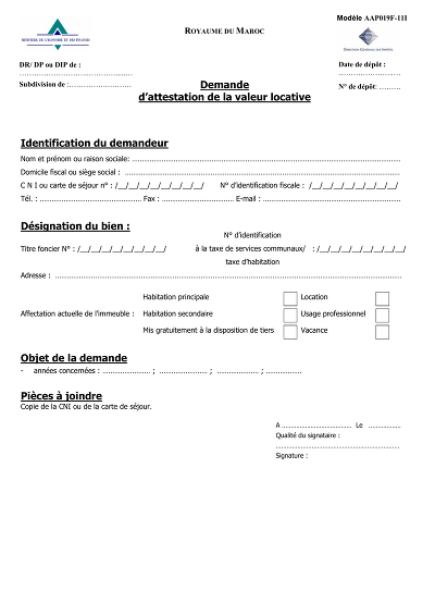 Demande VL courte - Formulaire simplifié de demande d’attestation VL