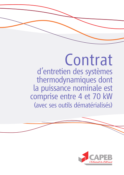 Entretien 4-70 kW - Contrat et attestation pour systèmes thermodynamiques