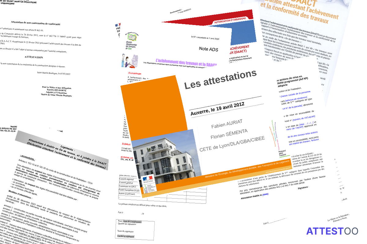 Information sur l'attestation de conformité des travaux (DAACT)