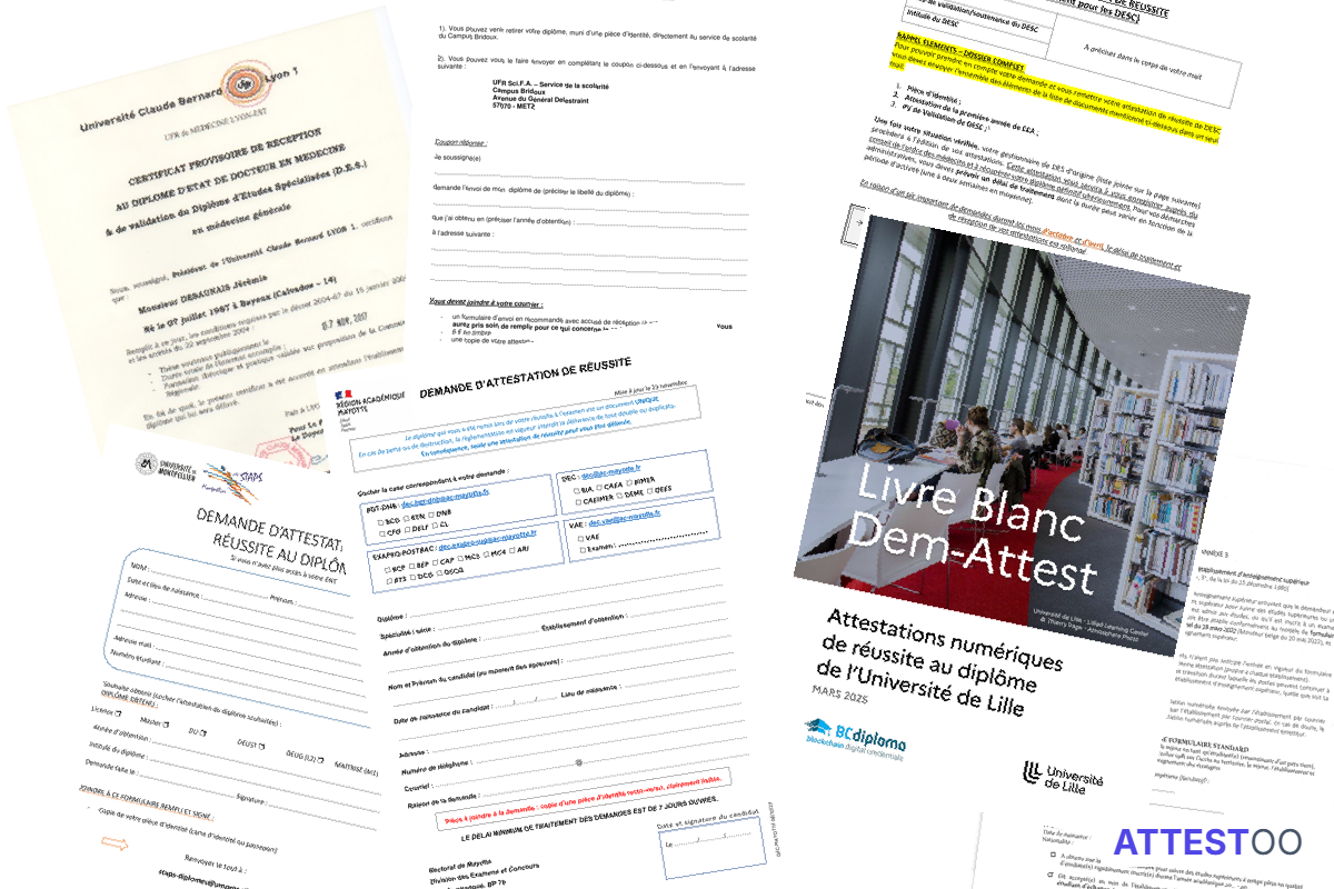 Information sur l'attestation de réussite au diplôme