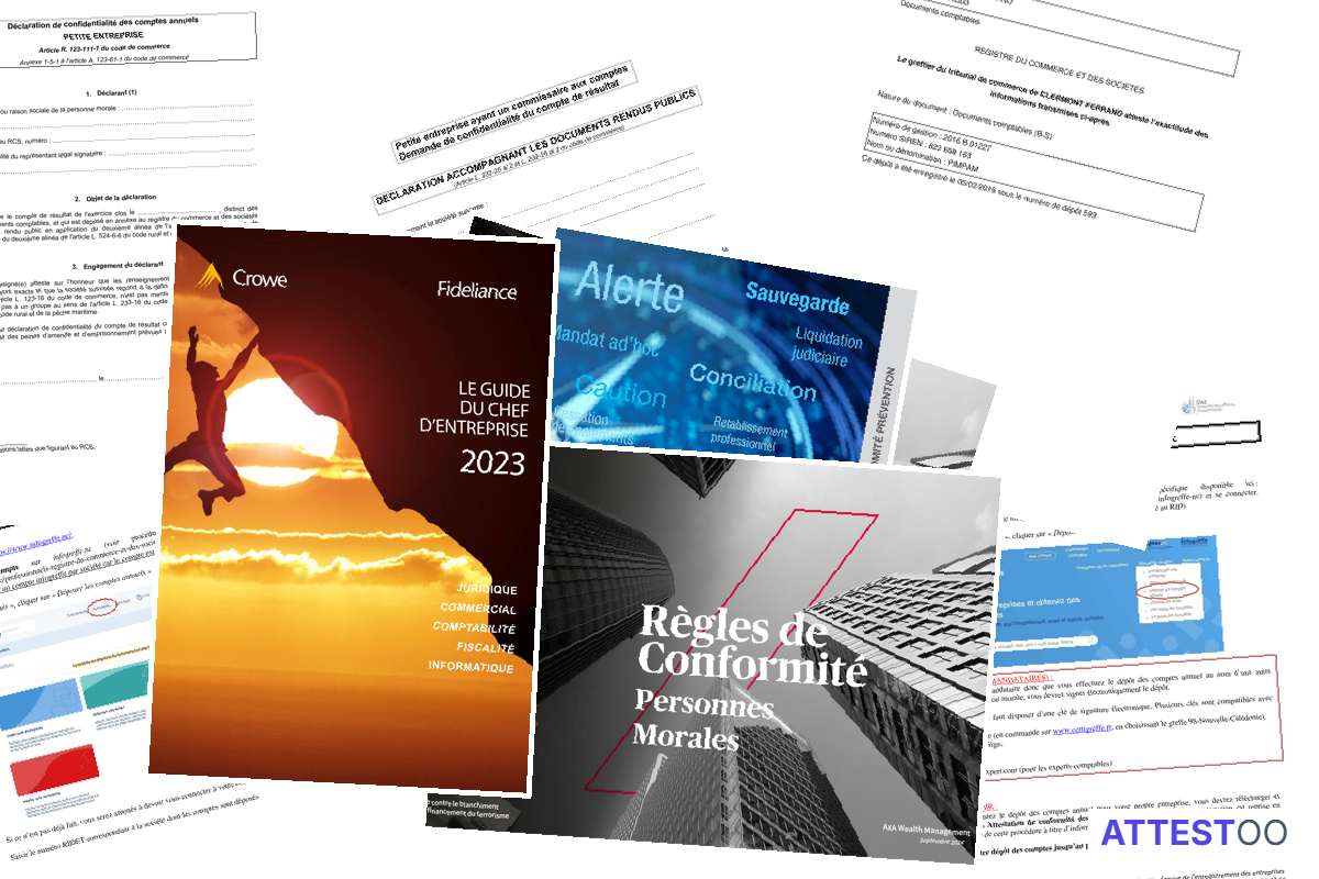 Modèle d'attestation de conformité des documents comptables