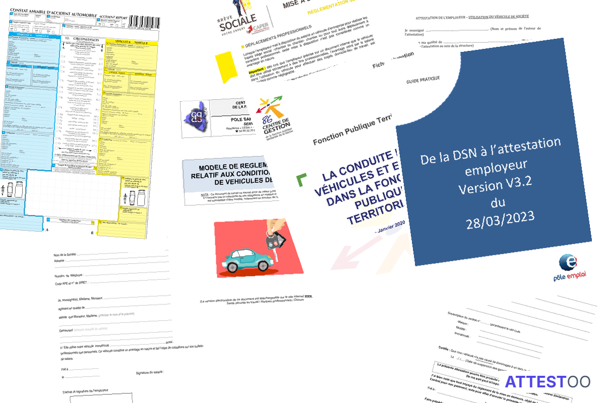 Modèle d'attestation employeur de conduite sans accident
