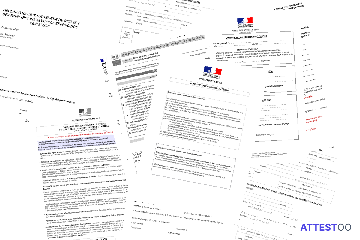 Modèle d'attestation d'intégration sociale ou professionnelle