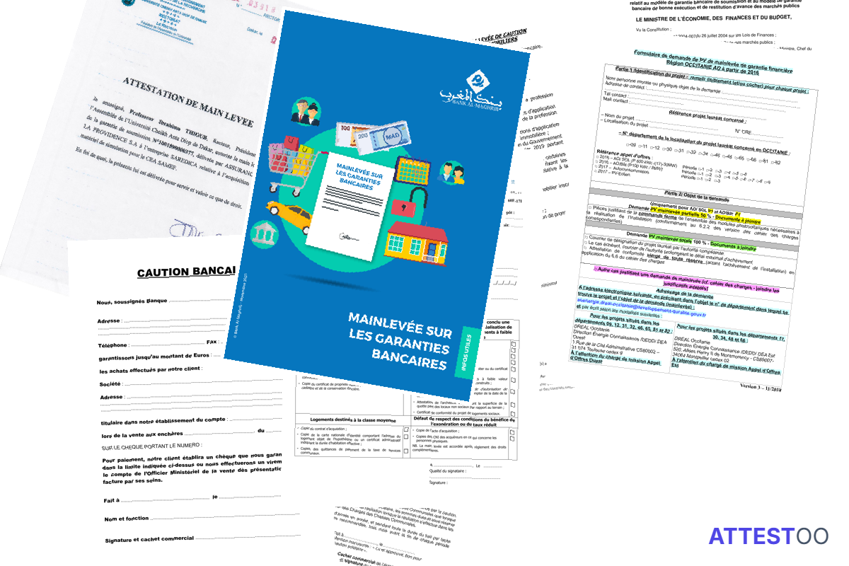 Information sur l'attestation de mainlevée de caution bancaire
