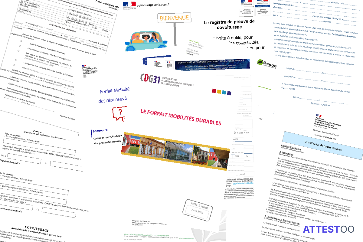 Modèle d'attestation sur l'honneur de non-covoiturage