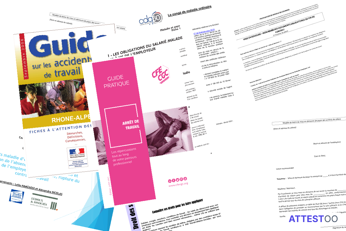Modèle de lettre de mise en demeure pour obtenir l'attestation de salaire CPAM