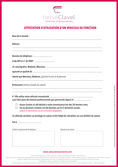 Vehicule de fonction - Usage pro et perso d’un véhicule de fonction.