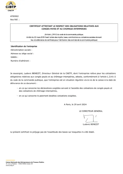 Attestation De Cong s Pay s Mod le PDF Word Gratuit Attestoo