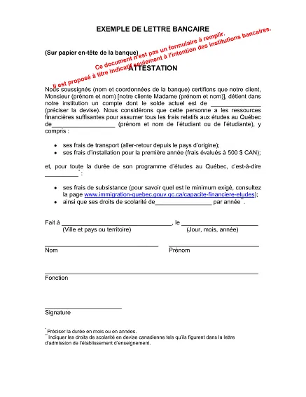 Attestation solde - Lettre bancaire certifiant le solde client