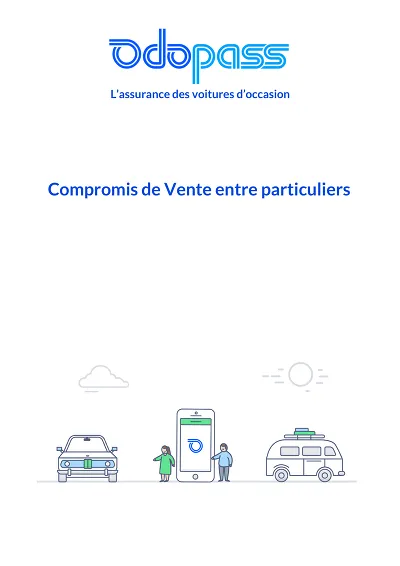 Compromis vente auto - Compromis de vente et acompte