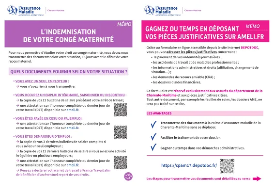 Congé maternité IJ - Guide pour attestation DJT en congé maternité