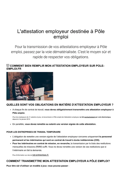Guide Attestation AE - Guide en ligne pour remplir l’attestation AE