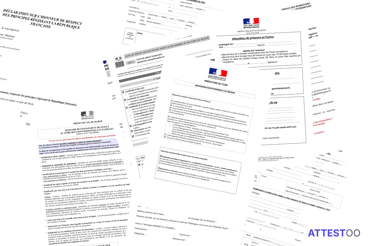 Modèle d'attestation d'intégration sociale ou professionnelle