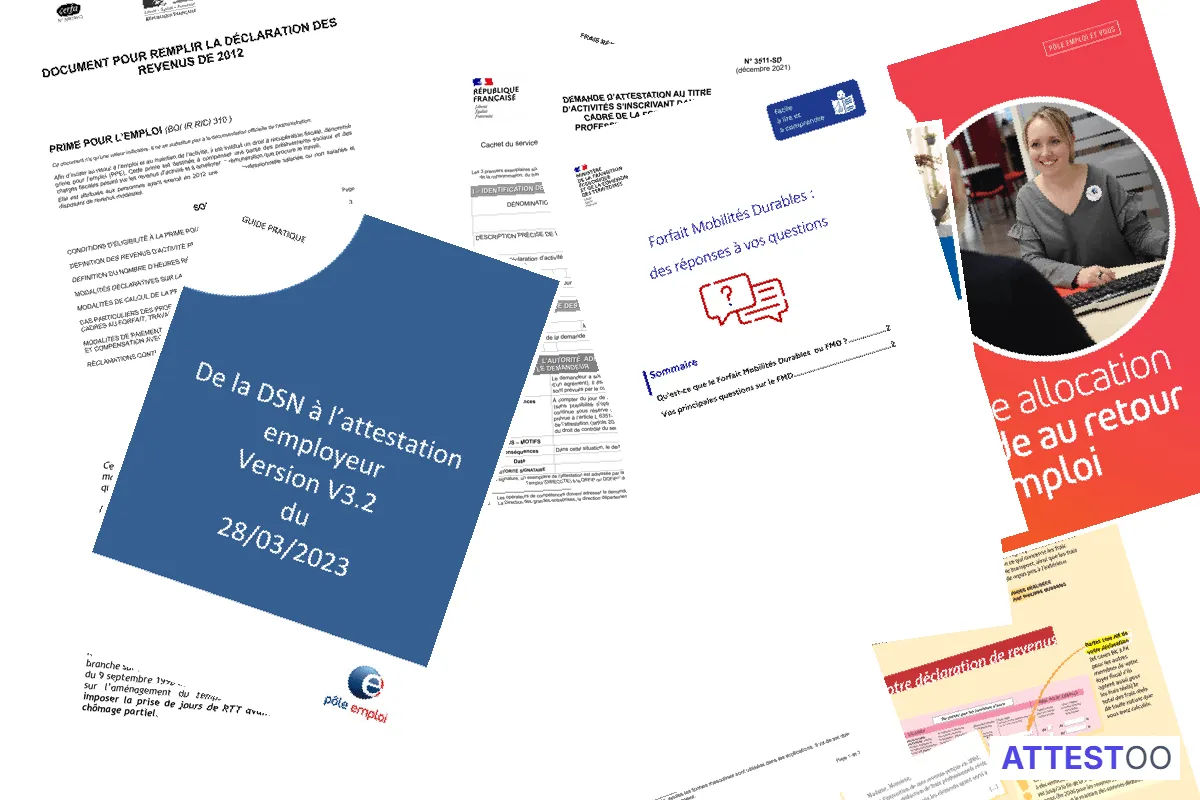 Modèle d'attestation du nombre de jours travaillés pour les impôts