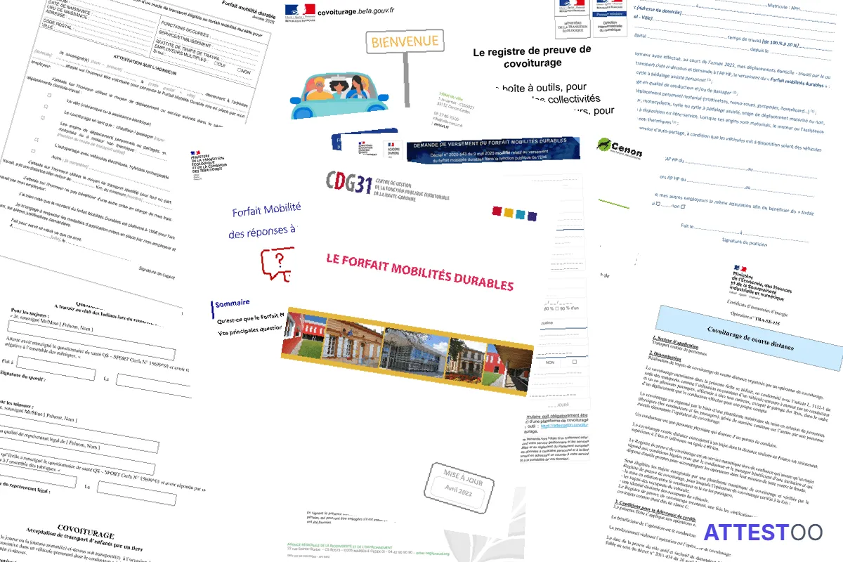 Modèle d'attestation sur l'honneur de non-covoiturage
