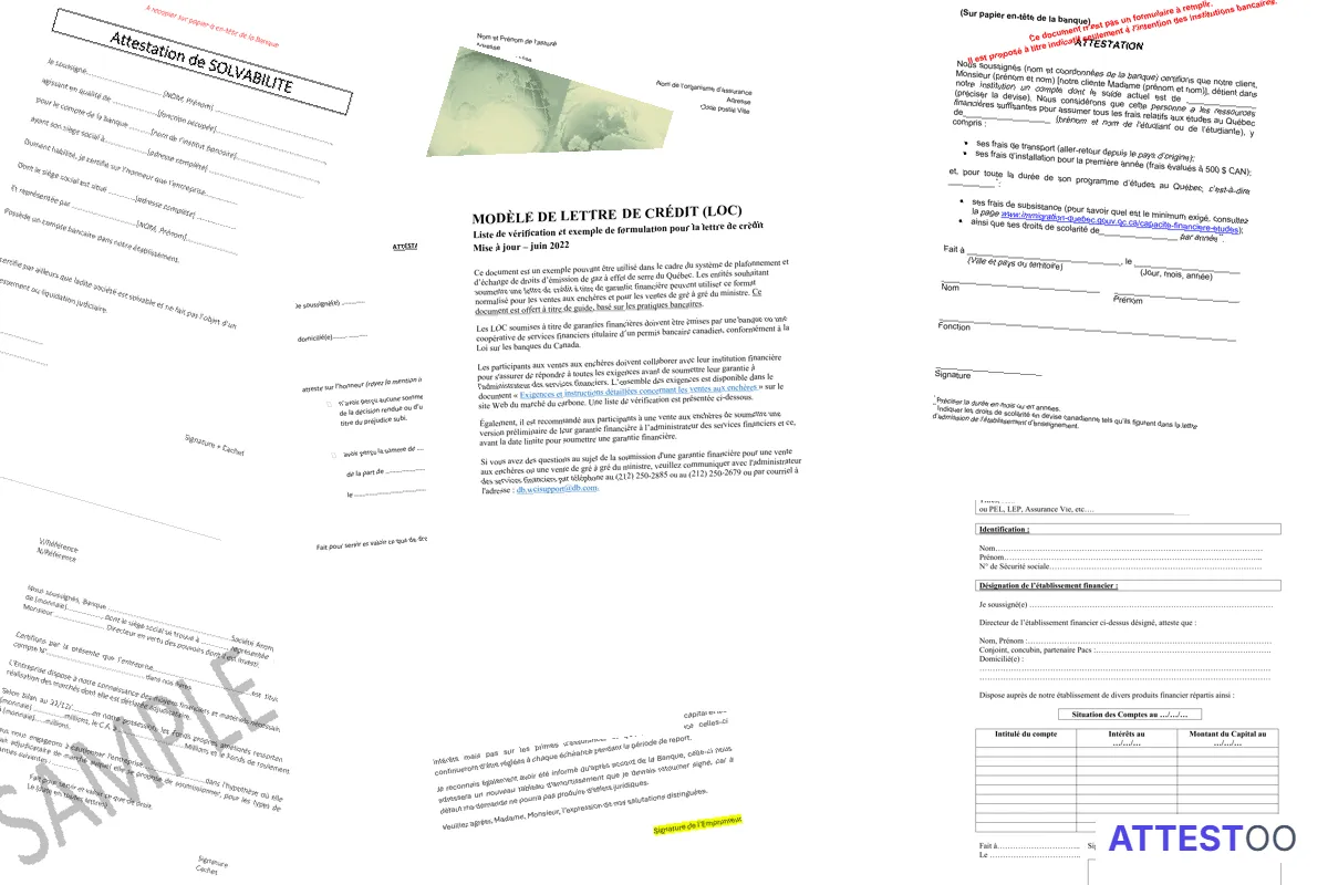 Modèle de lettre de demande d'attestation de solde de crédit