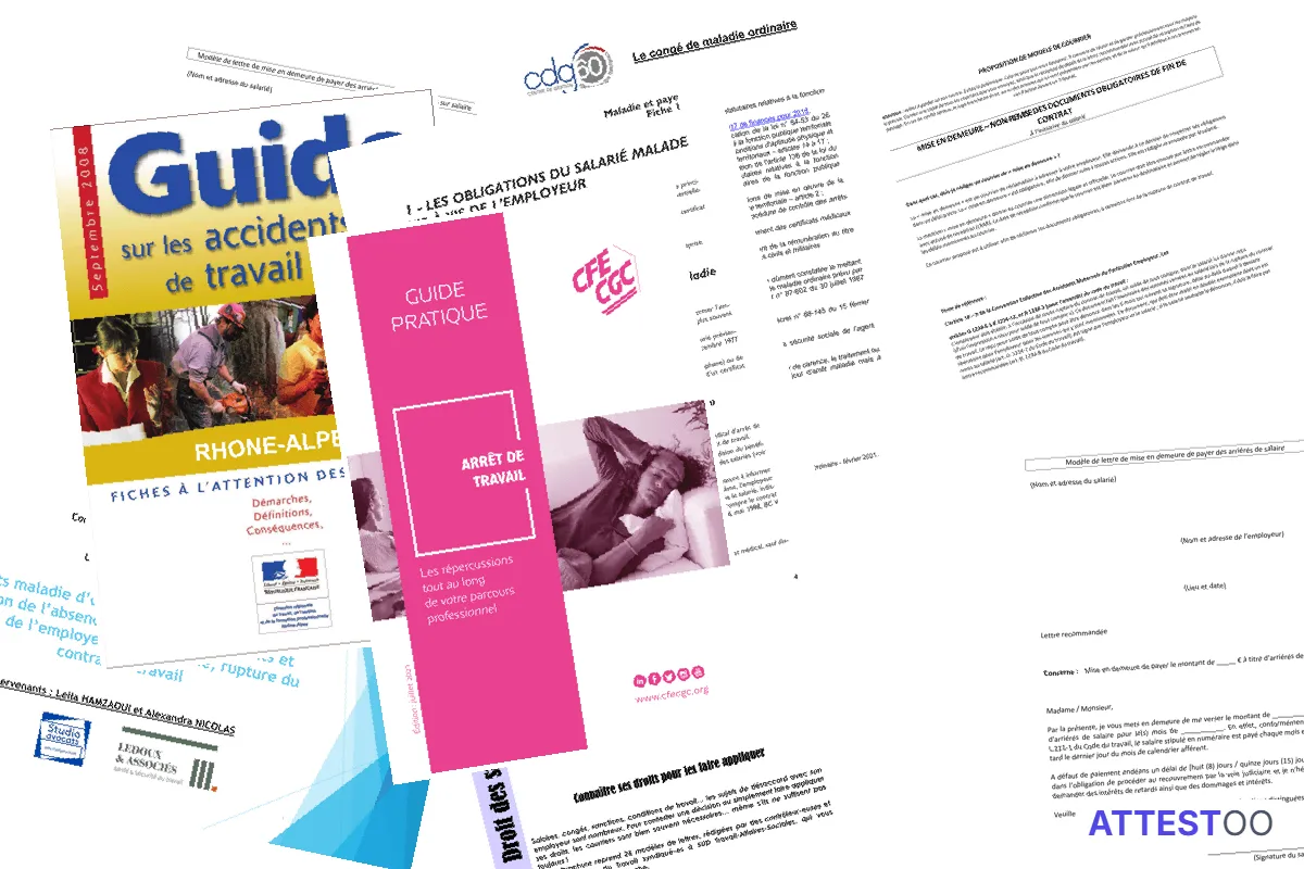 Modèle de lettre de mise en demeure pour obtenir l'attestation de salaire CPAM